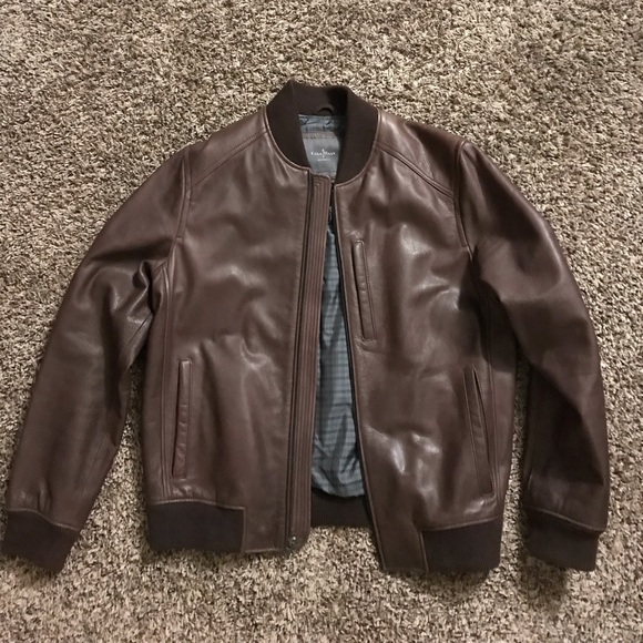 Cole Haan Leather Bomber | Poshmark